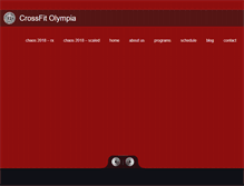 Tablet Screenshot of crossfitolympia.com
